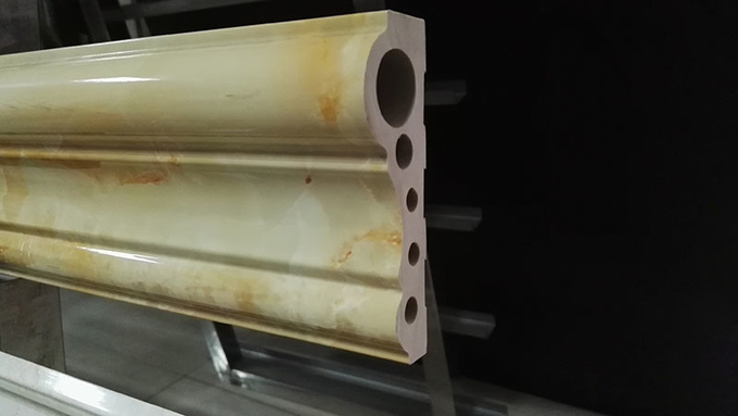 Δίδυμη βιδών μηχανή κατασκευής PVC τεχνητή μαρμάρινη πέτρινο πλαστικό SGS 2 γραμμών παραγωγής φύλλων